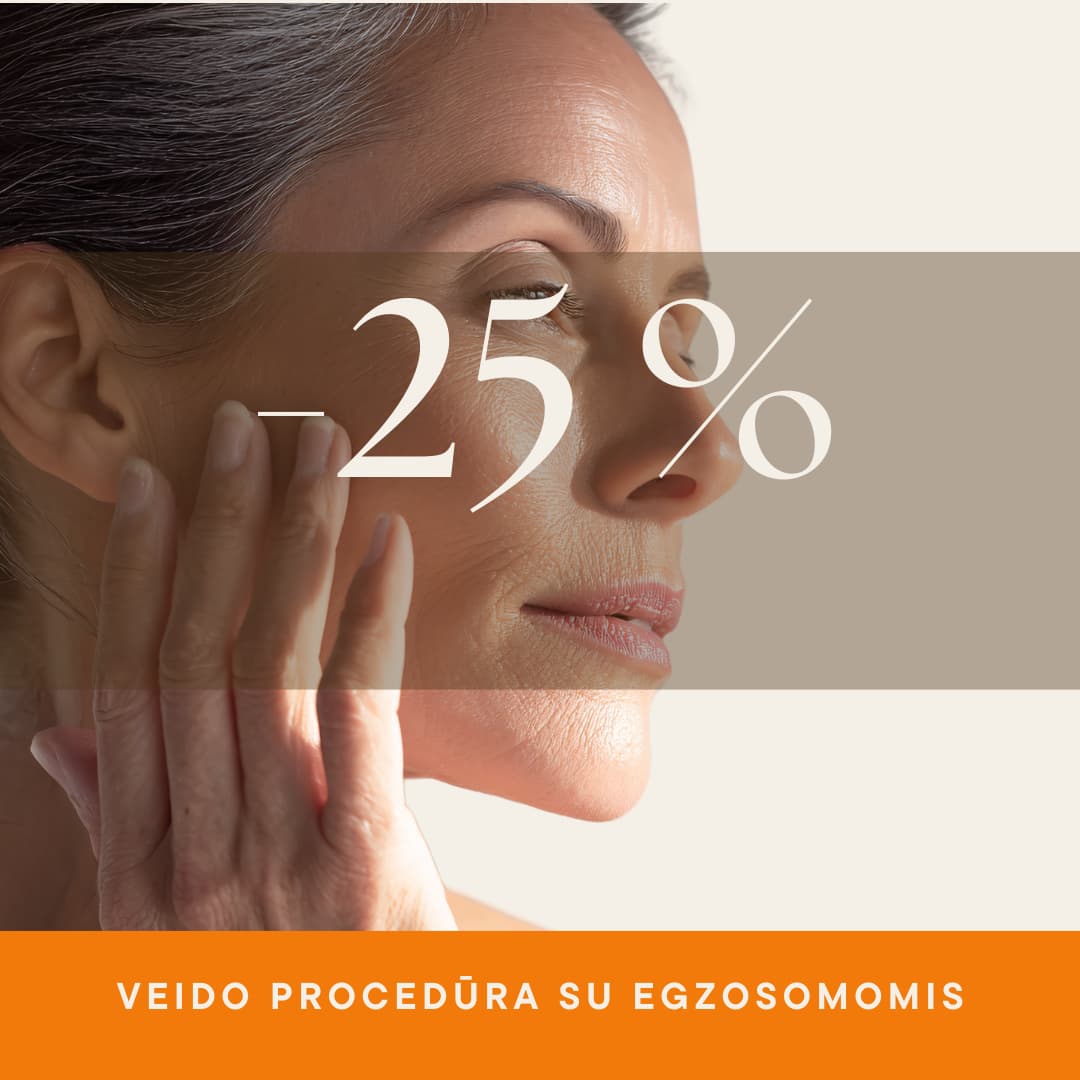 Akcija veido procedūrai su egzosomomis